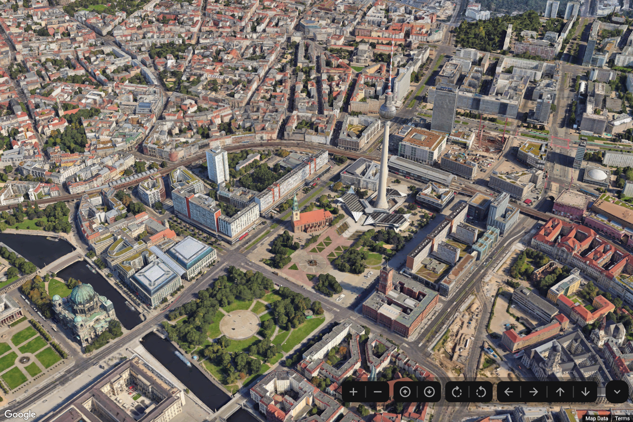 Exploration controls featuring Berlin, Germany